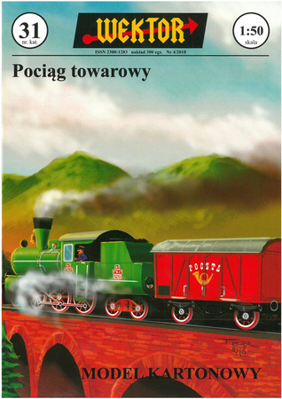 Wektor nr 31. Pociąg towarowy