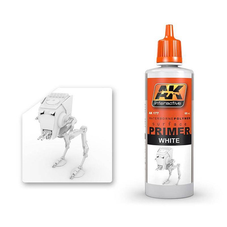 Biała farba podkład AK-177 Surface Primer - White