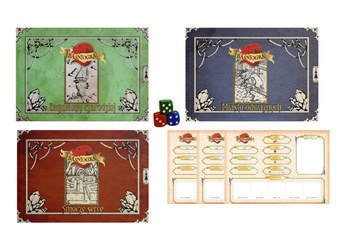 Baśniogra - zestaw tomów 1-3 + kostki + karty postaci