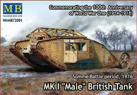 Master Box 72001 MK I "Male" British Tank 1916