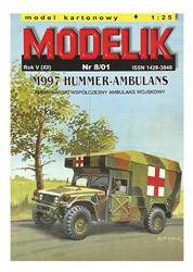 Model kartonowy Modelik - M997 Hummer-Ambulans