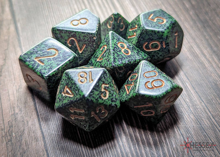 Kości zestaw RPG Chessex 25335 Speckled Golden Recon