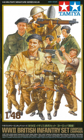 Tamiya 32526 British infantry set European Campaign zestaw figurek do sklejenia