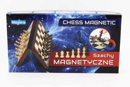 Szachy drewniane magnetyczne 28 cm (Magiera)
