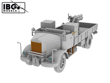 Model do sklejenia IBG 72098 3Ro Italian Truck 100/17 100mm Howitzer