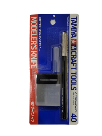 Tamiya 74040 Nożyk modelarski + 25 ostrzy