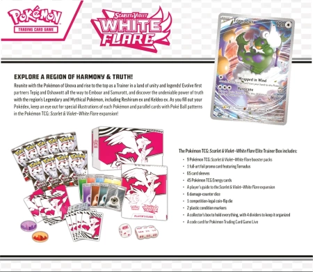 Pokemon TCG Scarlet&Violet White Flare Reshiram Elite Traineer Box