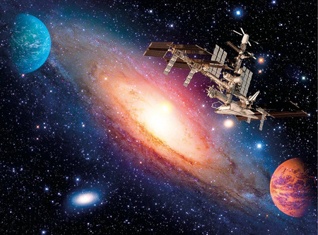 Puzzle 500 el. International Space Station (Clementoni)