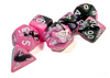 Kości zestaw RPG Chessex 26430 Gemini Black-Pink / White Polyhedral