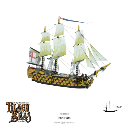 Black Seas 2nd Rate - okręt 2 klasy 1:700
