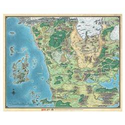 D&D Sword Coast Adventurer's Guide Faerun Map Mapa