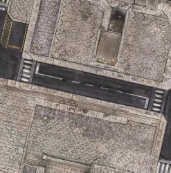 Mapa bitewna Kraken Wargames Mat Urban Zone 2.0 36"x36" / 90x90 cm