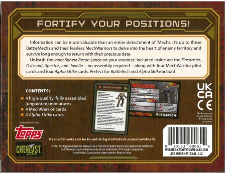 BattleTech Inner Sphere Recon Lance