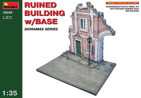 Mini Art 36049 Ruined Bulding w/Base