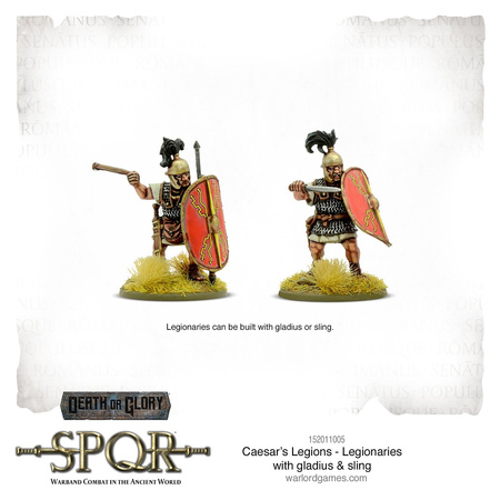 SPQR Caesar's Legions Legionaries with Gladius & Sling