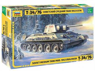 Zvezda 3689 T-34/76 Mod. 1943 Uralmash