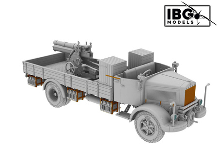 Model do sklejenia IBG 72098 3Ro Italian Truck 100/17 100mm Howitzer