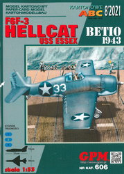 Model kartonowy GPM 606 F6F-3 HELLCAT BETIO 43