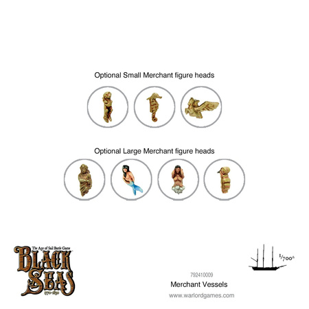 Black Seas Merchant Vessels - żaglowce cywilne 1:700