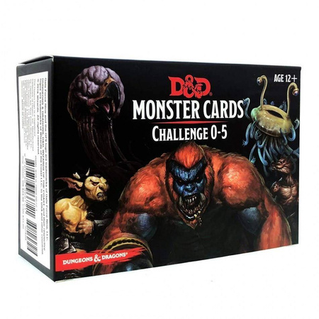 D&D 5.0 Monster Cards Challenge 0-5 - karty