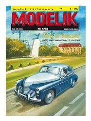 Model kartonowy Modelik - FSO M.-20 "WARSZAWA"