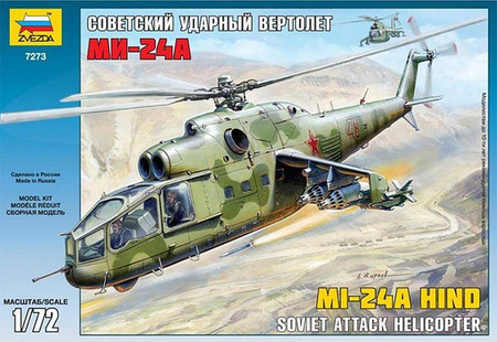 Zvezda 7273 Mi-24A Hind Soviet Attack Helicopter