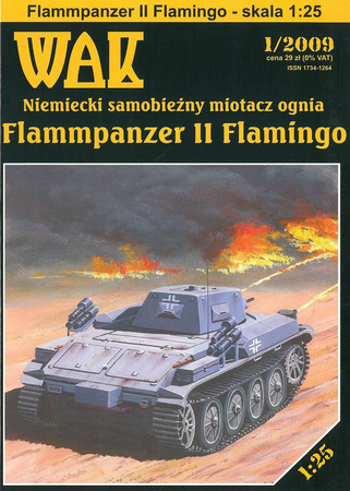 Model kartonowy WAK 1/09 Flammpanzer II Flamingo