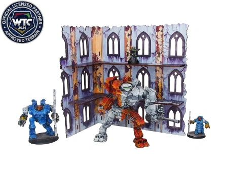 Micro Art H00264 Warhammer 40.000 WTC Imperial Walls High Fenris (28 mm) - ruiny