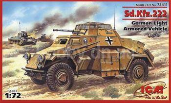 ICM 72411 Sd.Kfz.222 German Light Armored Vehicle