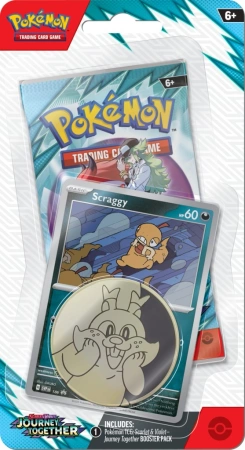 Pokemon TCG Scarlet & Violet Journey Together Checklane Blister Scraggy
