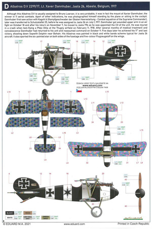 Eduard 7406 Albatros D.V Weekend edition