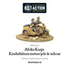 Bolt Action German Afrika Korps Kradschutzen Motorcycle and Sidecar