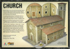 Church / Kościół - element scenerii 28mm (1:56)