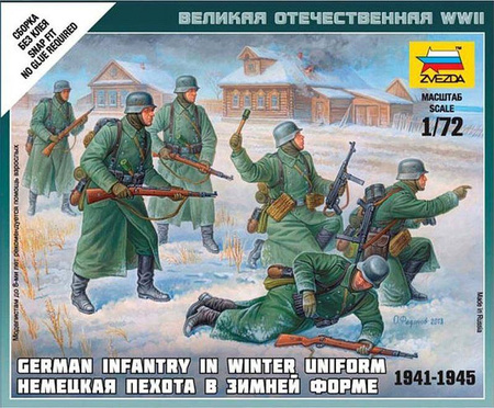 Zvezda 6198 German Infantry in Winter Uniform