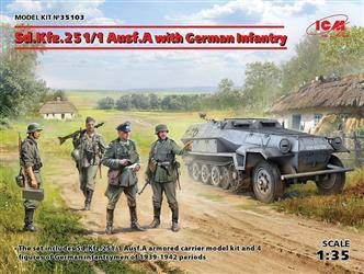 ICM 35103 Sd.Kfz.251/1 Ausf.A with german inf.