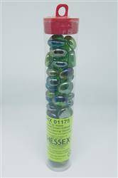 Znaczniki szklane Chessex Iridized Crystal Green