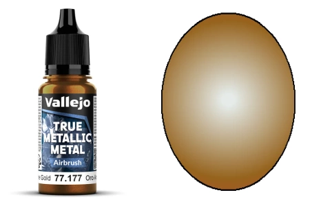 Vallejo 77177 True Metallic Metal 177 Airbrush Arcane Gold