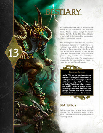 Warhammer Age of Sigmar: Soulbound RPG Bestiary ENG