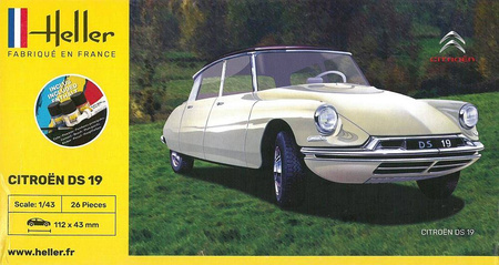 Heller 56162 Citroen DS 19 + zestaw startowy