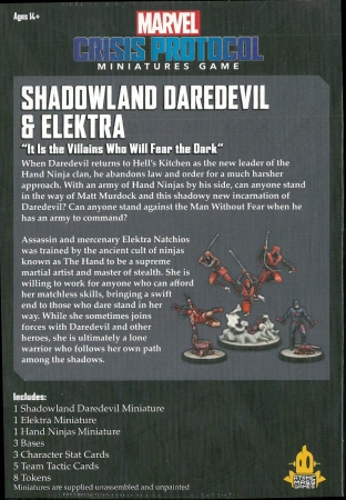 Marvel Crisis Protocol CP79 Shadow Daredevil & Elektra