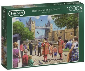 Puzzle 1000 FALCON Strażnicy zamku Tower (Jumbo)