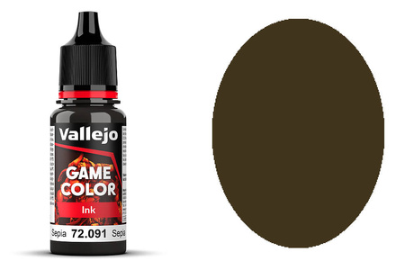 Farba Vallejo Game Color 119 72091 Ink Sepia