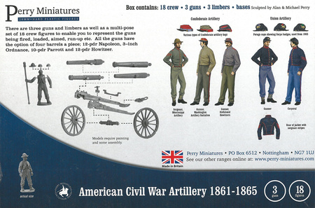 Perry Miniatures ACW90 American Civil War Artillery 1861-1865