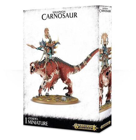 Seraphon Saurus Oldblood on Carnosaur / Skink Oracle on Troglodon / Saurus Scar-Veteran on Carnosaur 