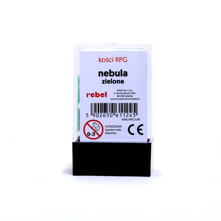 Zestaw kości REBEL RPG - Nebula - Zielone