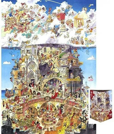 Puzzle 1500 el. Niebo i piekło (Heye)