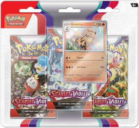 Pokemon TCG Scarlet&Violet 3-pack Blister Arcanine