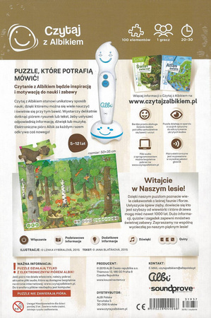 Czytaj z Albikiem Puzzle 100 el. Nasz las