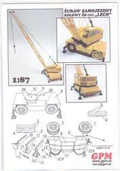 Model kartonowy GPM 88H0 Żuraw Samojezdny ŻK-101 "Lech"