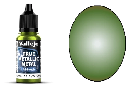 Vallejo 77175 True Metallic Metal 175 Airbrush Amber Green